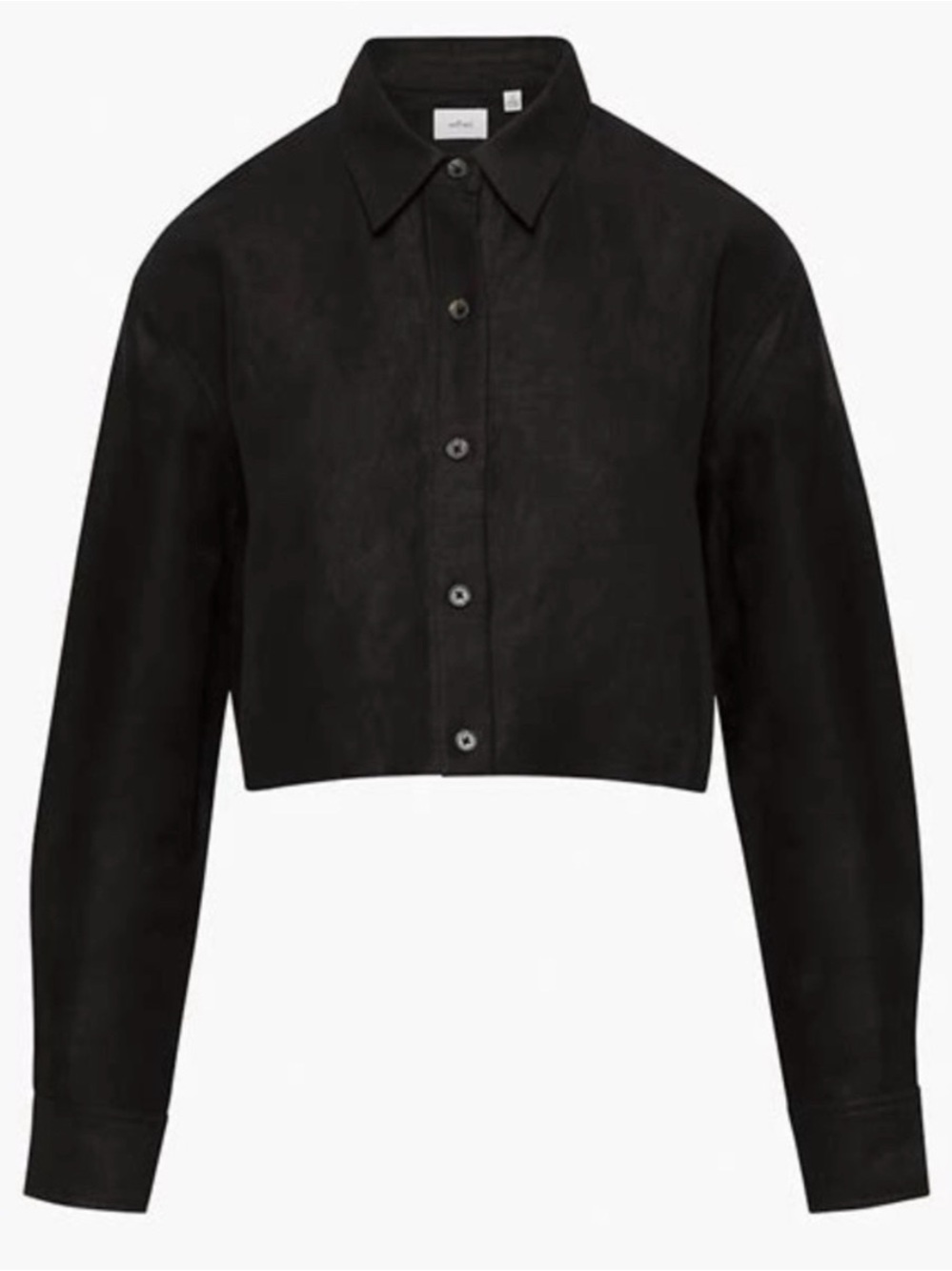 Aritzia Wilfred Cropped Linen Shirt